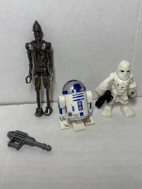 Star Wars Action Figures, Lot Droid IG-88 from Saga Legends, R2-D2, Snowtrooper